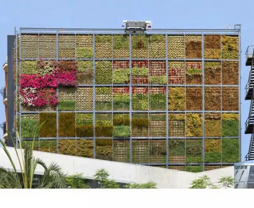Vertical Garden Vertical Garden in Spain Brings Green to Urban Scene