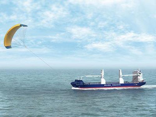 SkySails ship1 Cargill Plans to Cut Down on Fuel Consumption by Flying Kites!